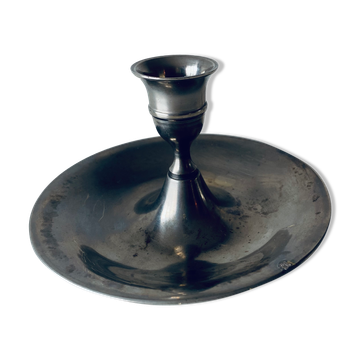 Old silver candle holder