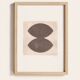 Peinture abstraite sur papier signée Eawy