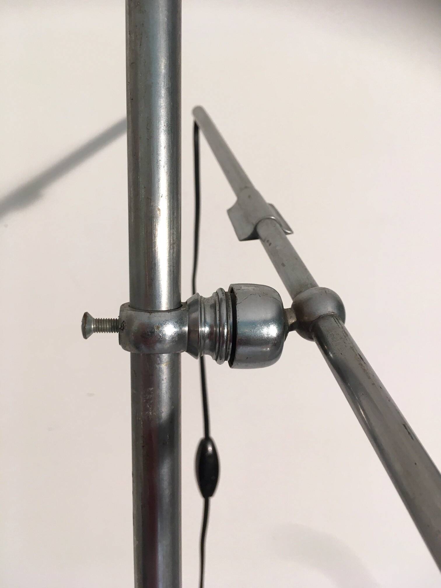 70s metal floor lamp