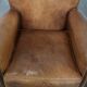 Set of two vintage sheepskin armchairs with beautiful and warm colours