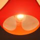 Vintage UFO lamp from the space age attributed to Luigi Colani.