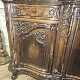 Unique piece burr walnut sideboard