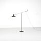 Metal and brass floor lamp, France - 1950s