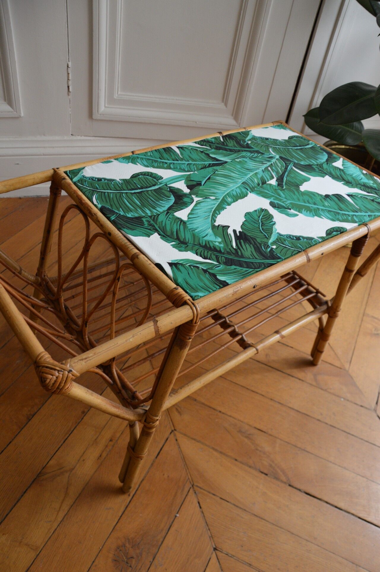 Rattan coffee table
