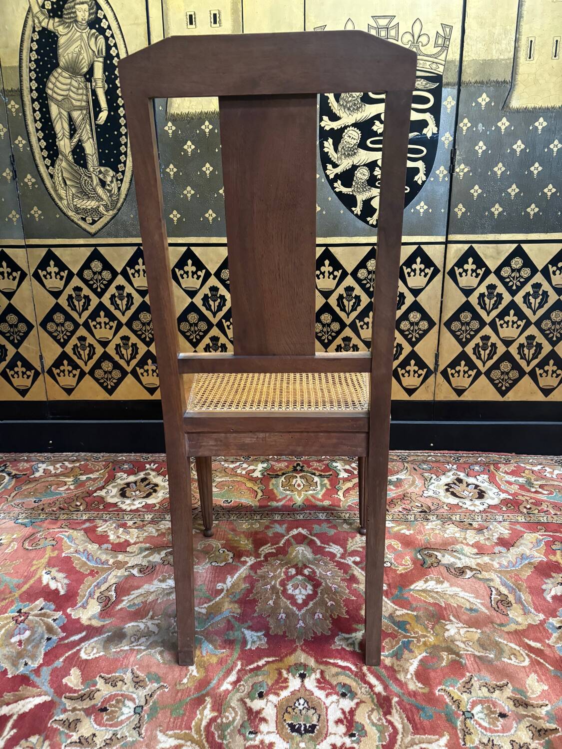 6 art deco cane chairs