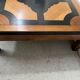 Table basse en bois a décor géomètrique XX siècle