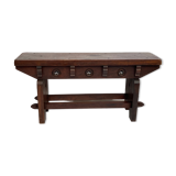 Table d’appoint néo-gothique brutaliste