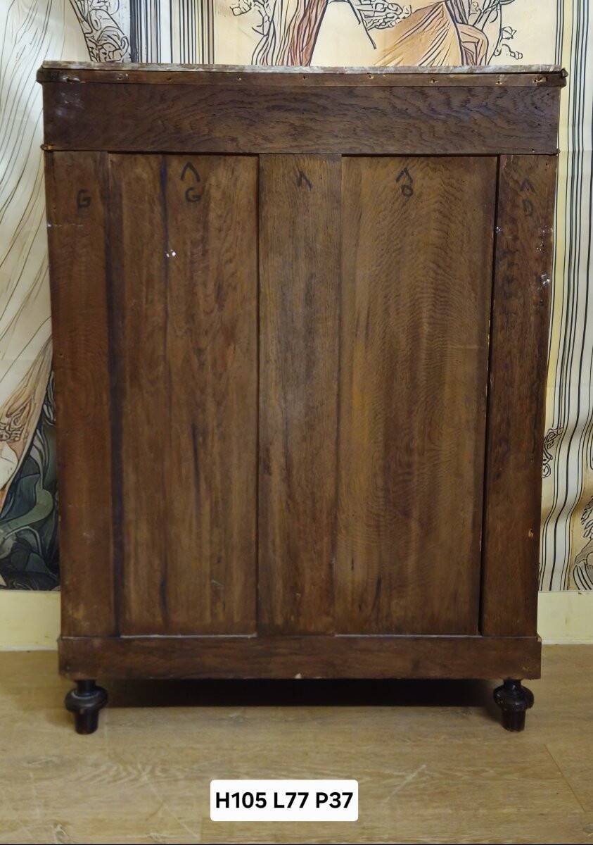 Support furniture inlaid with precious wood (Boulle style), Napoleon III period.