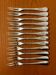 Christofle 12 snail forks, shellfish model Fidelio baguette very good condition