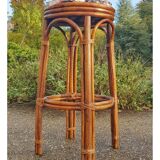 Vintage rattan bar stool
