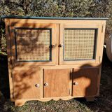 Two-piece wooden sideboard