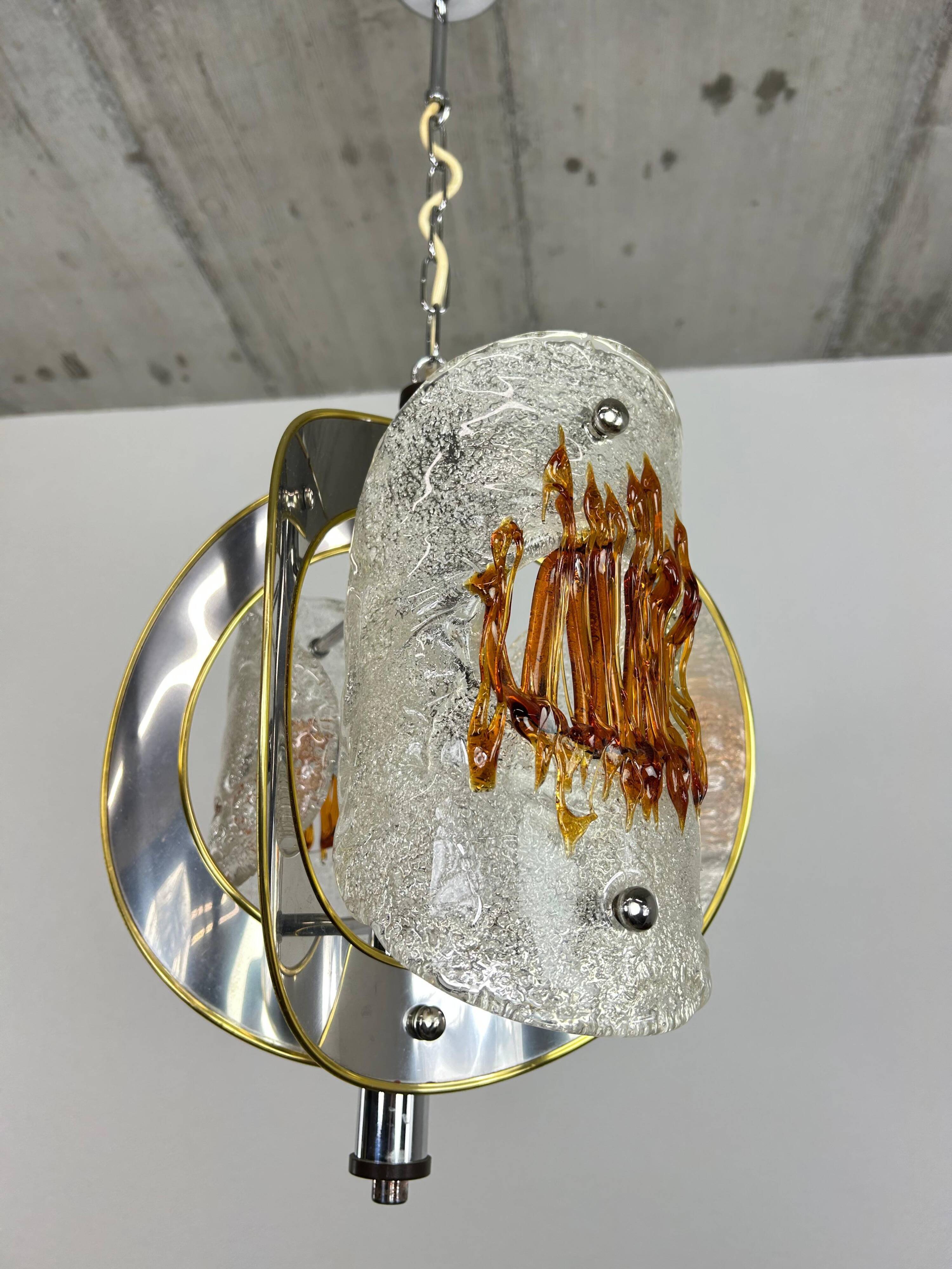 Modern mid-century pendant lamp by Toni Zuccheri for VeArt