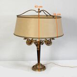 Lampe en laiton doré, style empire - début XXe