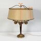Golden brass lamp, empire style - early twentieth century