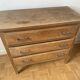 Natural wood chest of drawers