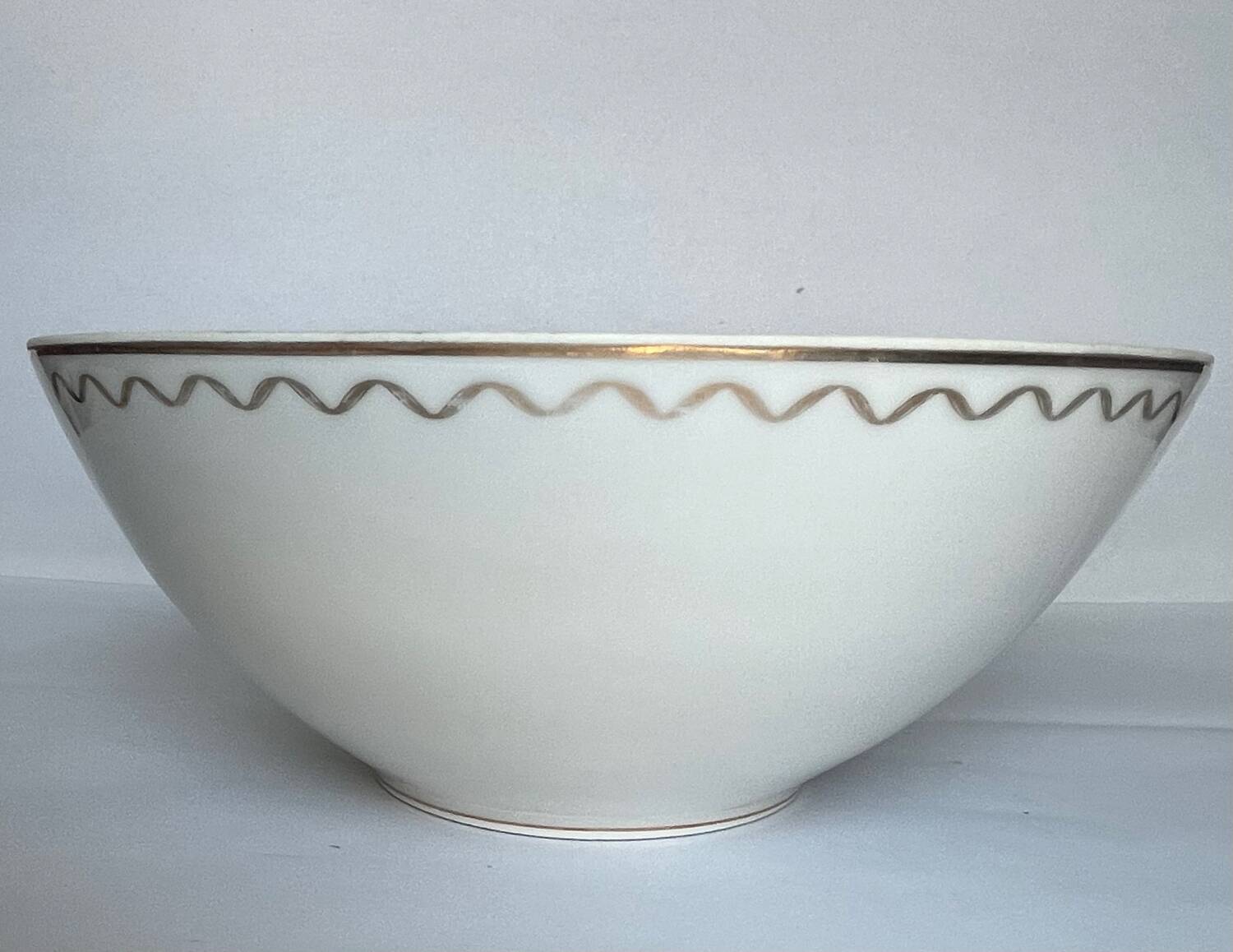 White porcelain salad bowl