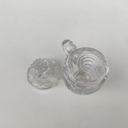 Moulded crystal mustard pot, first part of the 20th century.