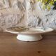 Plate on pedestal Creil and Montereau model Cherry Tree