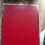 Vintage barber mirror, with chain, Combastel, made in France