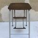 Antique grey metal step ladder