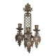 Bronze wall candle holder