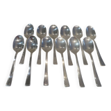 12 Christofle Concorde silver-plated mocha spoons, 10.1 cm