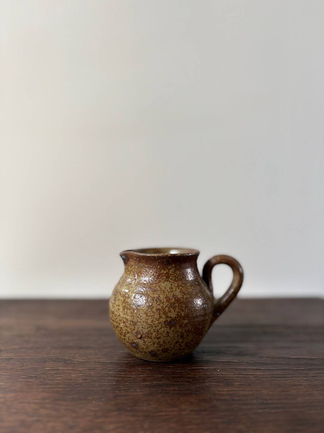 Vintage pyrite stoneware pitcher from the 70s