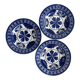 Set of 3 ironstone plates Choisy Le Roi