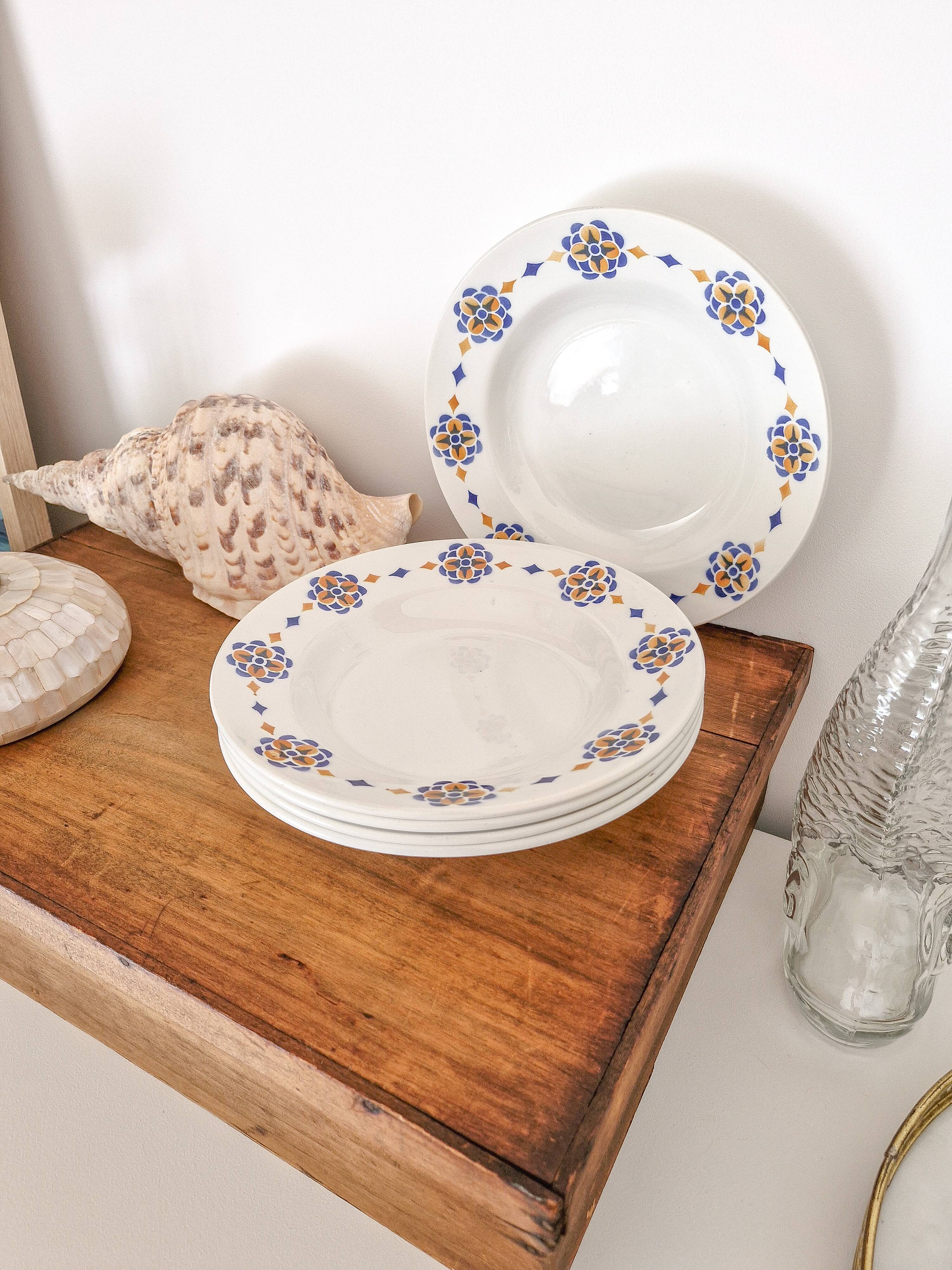 Set of 5 deep plates Moulin des Loups