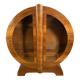 Vintage Art Deco Globe Round Display Cabinet Figured Walnut Circa 1930