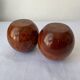 Pair of Thuya burl candlesticks
