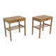 Set de 2 tables chevet en chêne, Suède, 1960