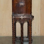 18th-century carved Spanish cabinet with hidden storage.