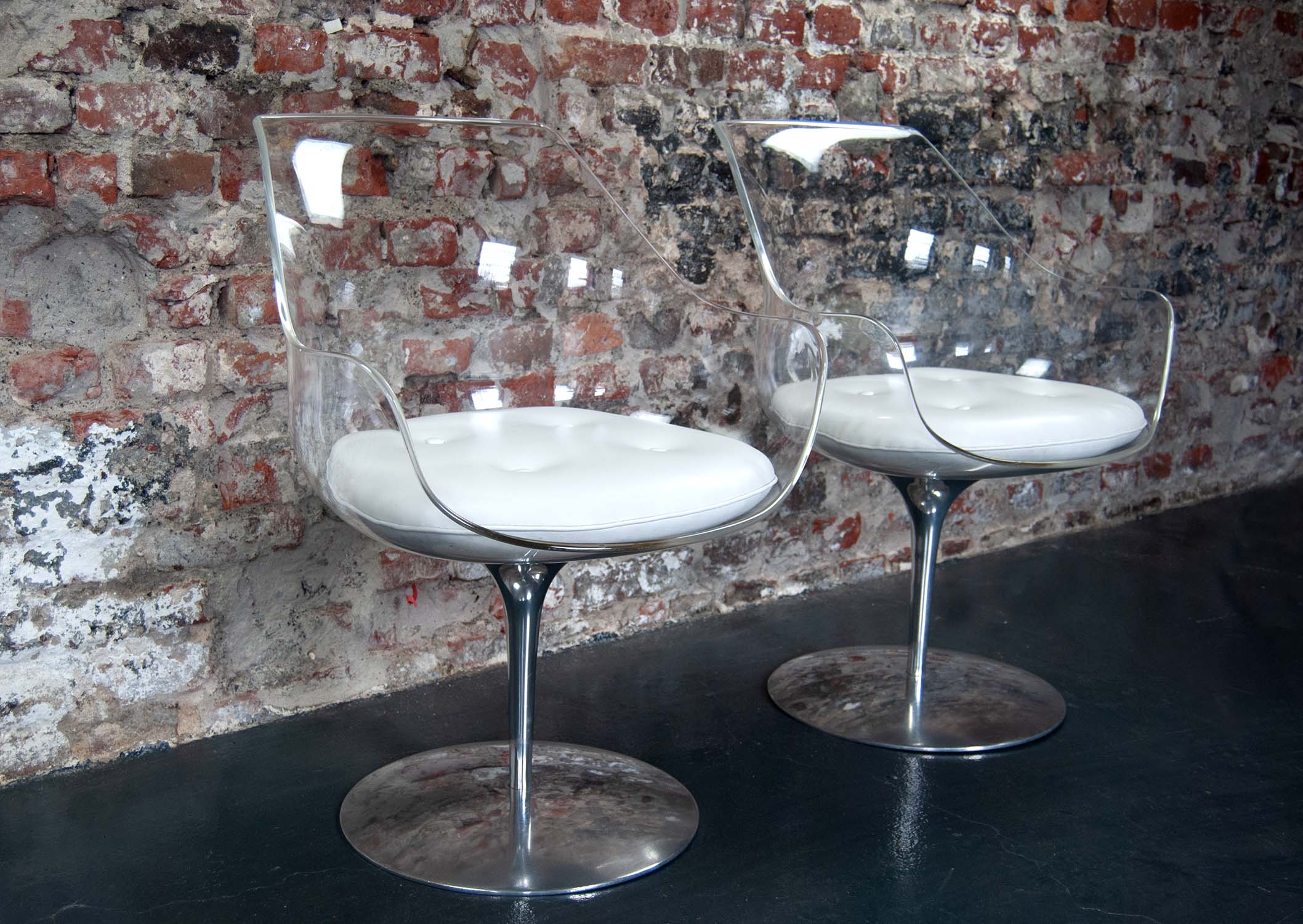 Champagne Chairs by Erwin & Estelle Laverne for Formes Nouvelles 1960s