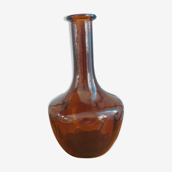 Brown tinted glass decanter