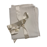 White cotton tablecloth