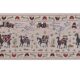 Hand knotted rug, vintage turkish rug 54x193 cm
