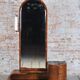 Czech Art Deco Dressing Mirror in Walnut, 1930s
