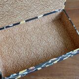 1950s fabric sewing box