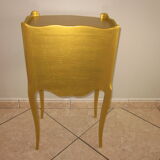 Gilded wooden bedside