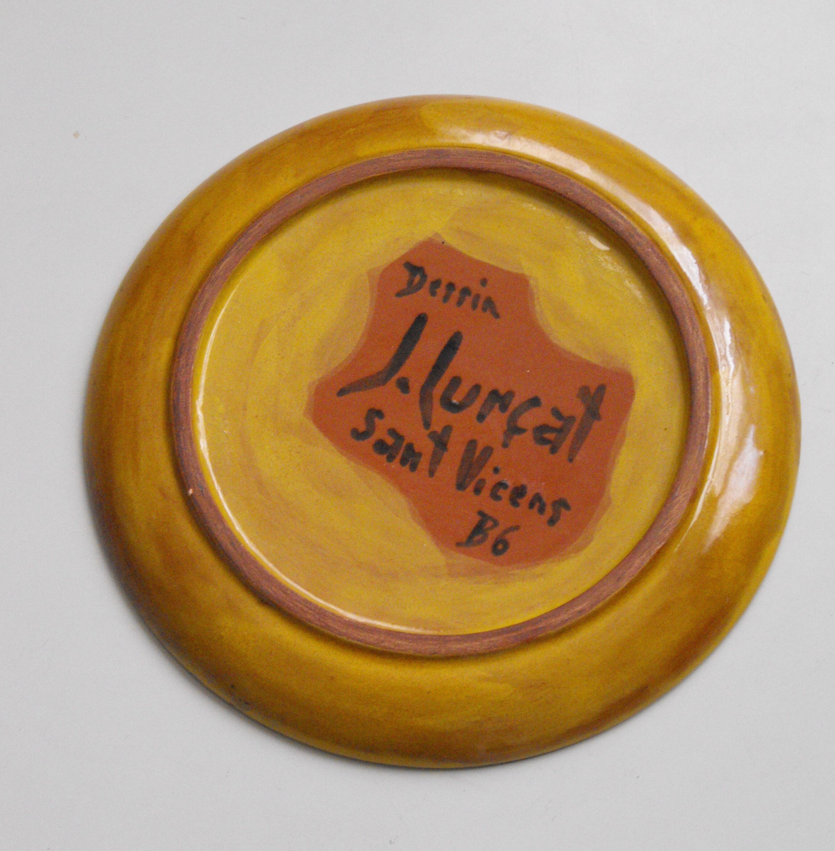 Assiette Jean Lurcat des années 60 Sant Vicent