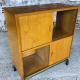 Mid-Century Vintage Storage Cabinet on Metal Legs