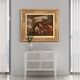 18th century Italian landscape painting with family scene
