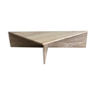 Vintage travertine coffee table 60s