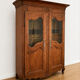 Large antique display cabinet with two doors – wood – detailed sc