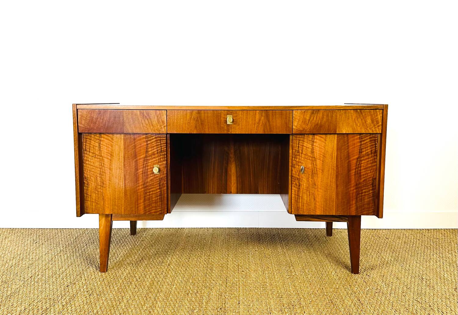 Vintage Scandinavian walnut desk