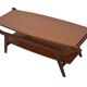 Vintage coffee table teak veneer 1960s design