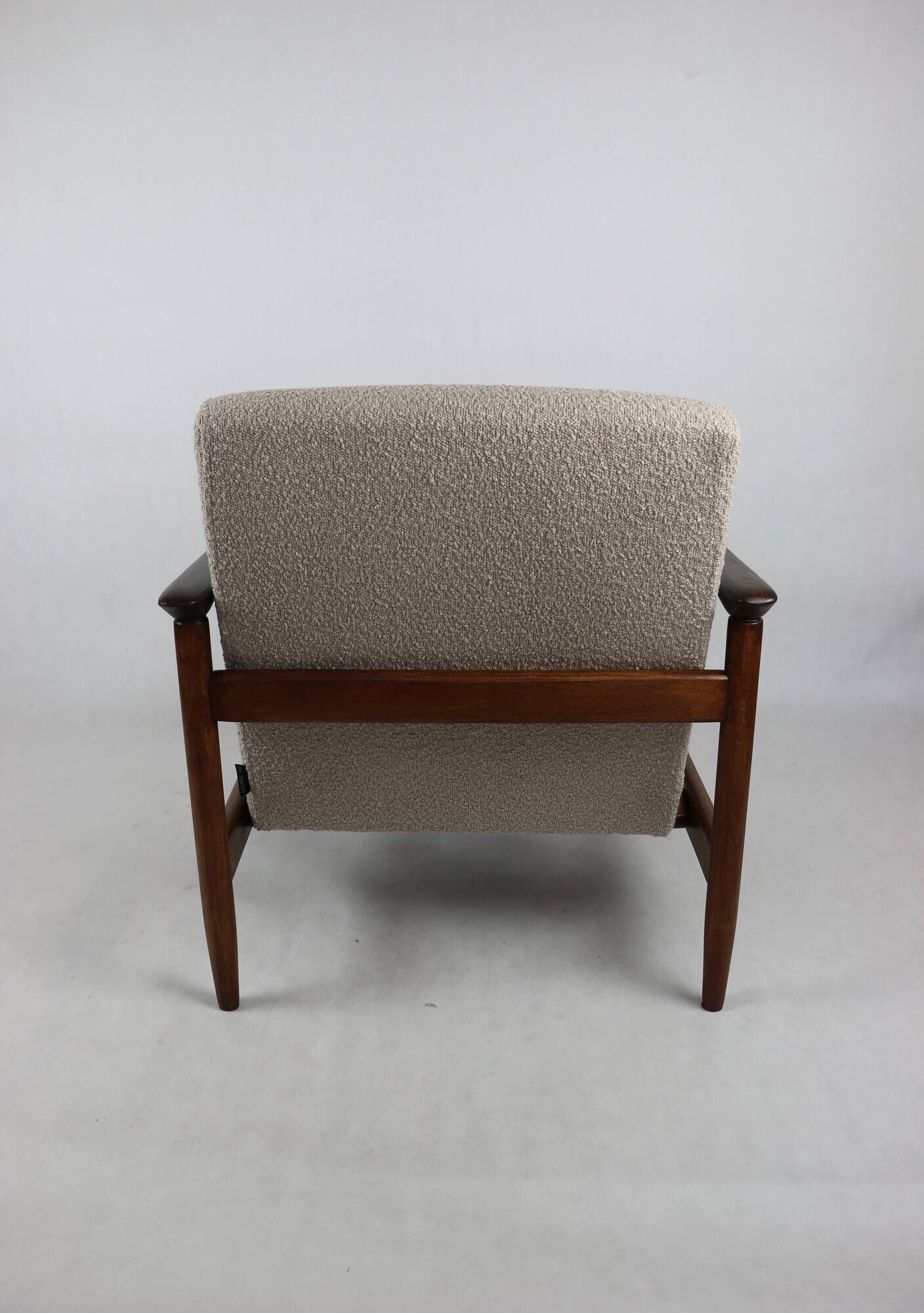 GFM-142 Chair in Beige Bouclé attributed to Edmund Homa, 1970s