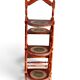Wood and leather plant stand