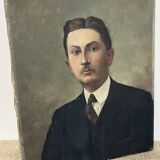 Oil on canvas, portrait of a man.